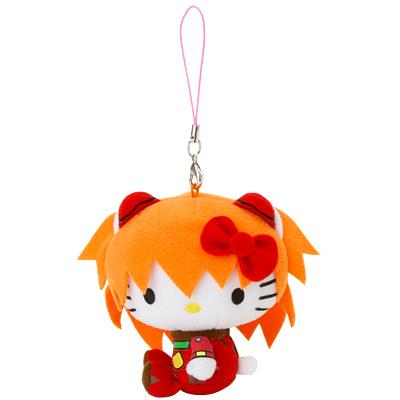 エヴァンゲリオン×ハローキティ ストラップ 式波・アスカ・ラングレー