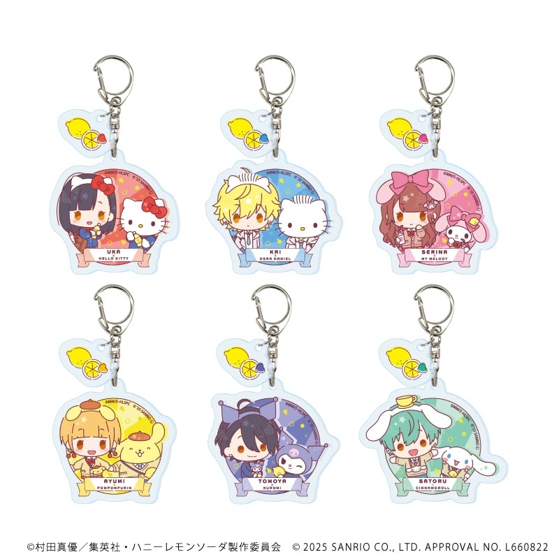 単品】パーツ付きアクリルキーホルダー（全6種のうちランダム1個