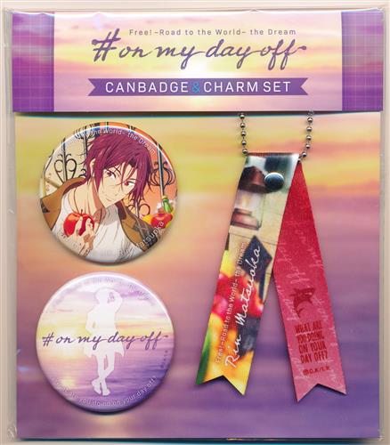 未開封】劇場版 Free!-Road to the World-夢 #on my day off 缶バッジ