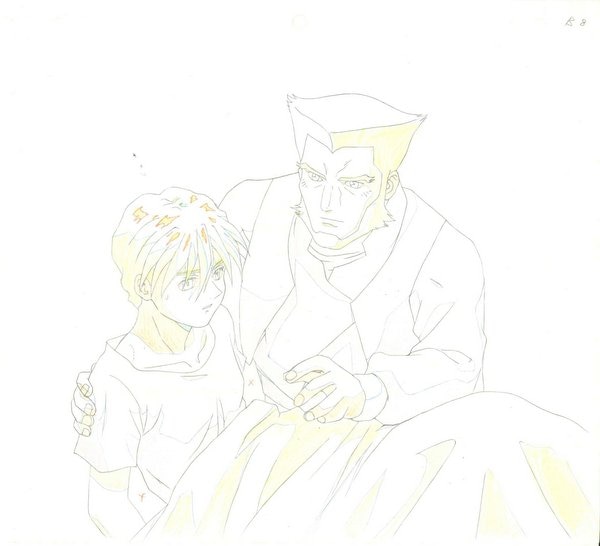 新機動戦記ガンダムW カトル/ラシード セル画