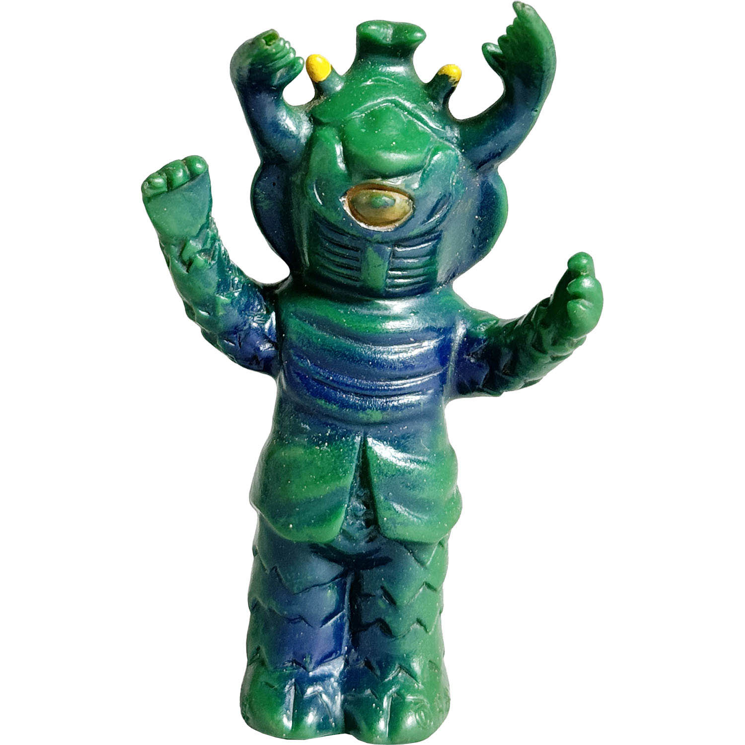 1320] 怪獣ジャンボ 指人形 アントラー 深緑成型