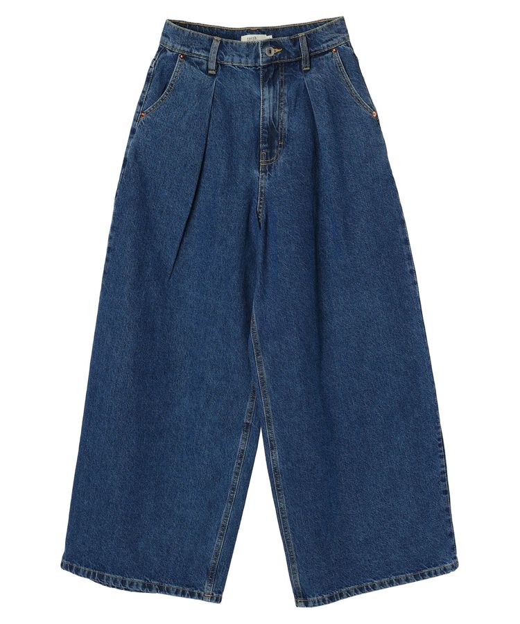 タックワイドデニムパンツ/earth music&ecology（アース ミュージック