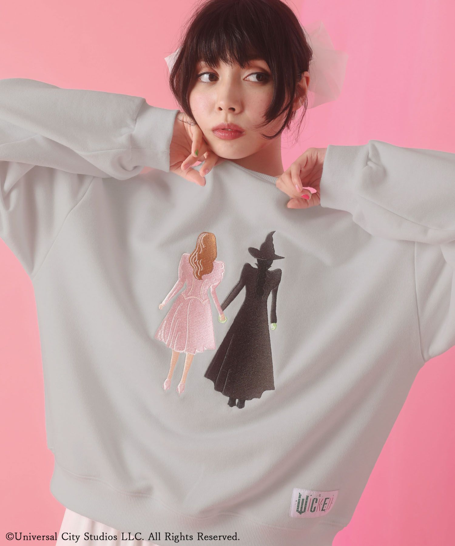 □WICKED アート刺繍スウェット/Green Parks（グリーン パークス）の