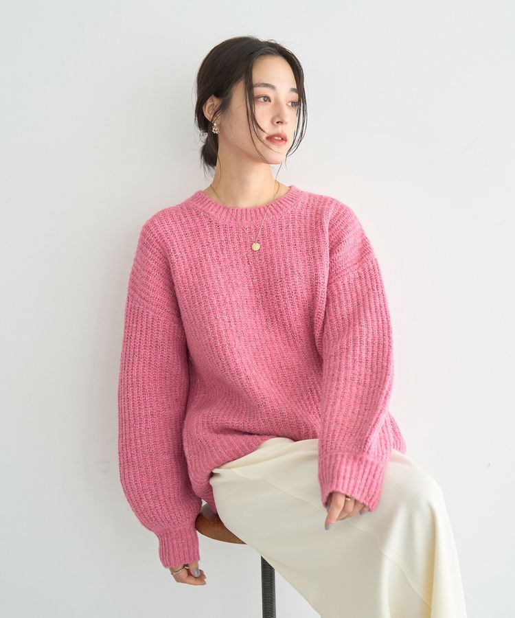 ラメMIX畦編みニット/YECCA VECCA（イェッカ ヴェッカ）のニット