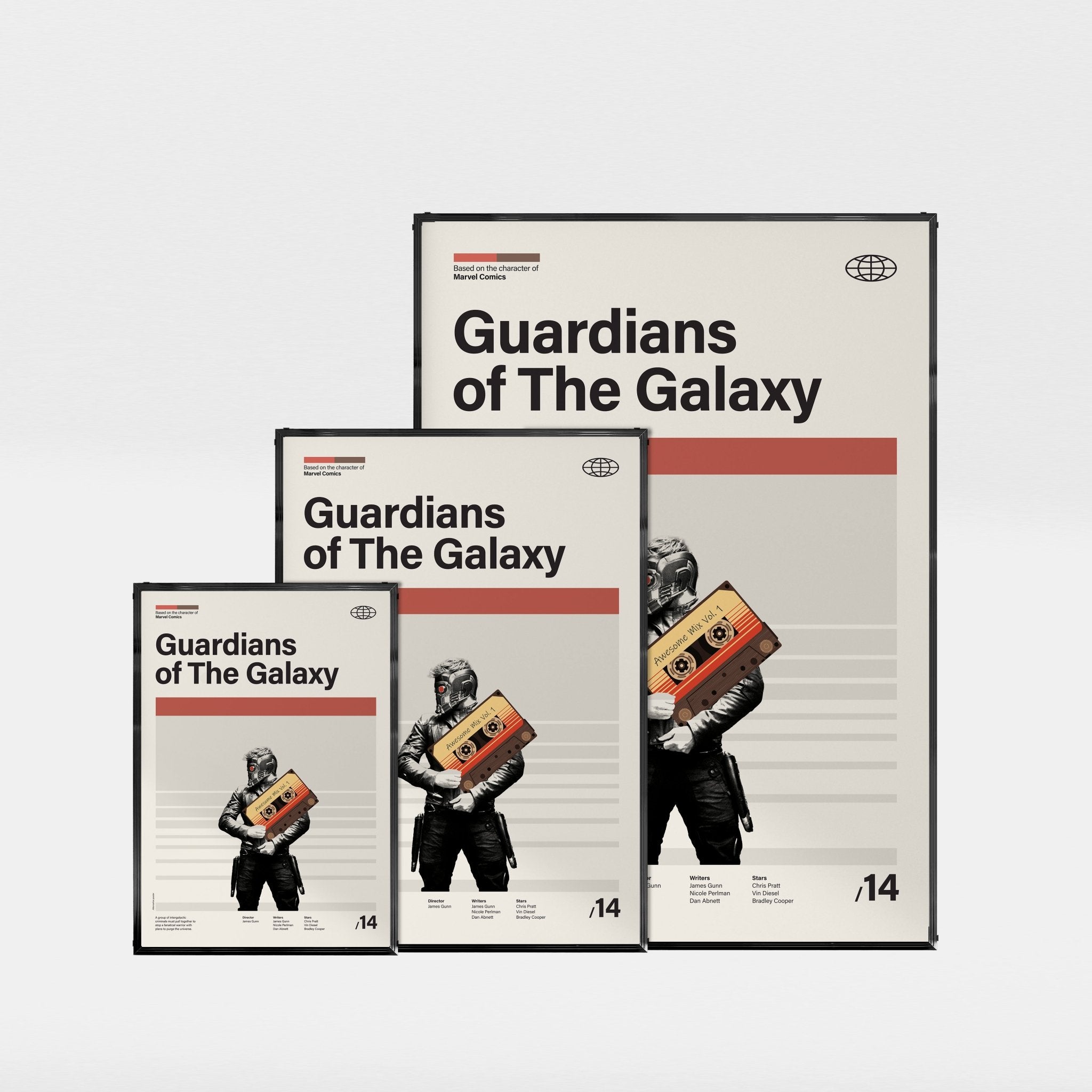 ガーディアンズ・オブ・ギャラクシー」ミニマリストアートポスター