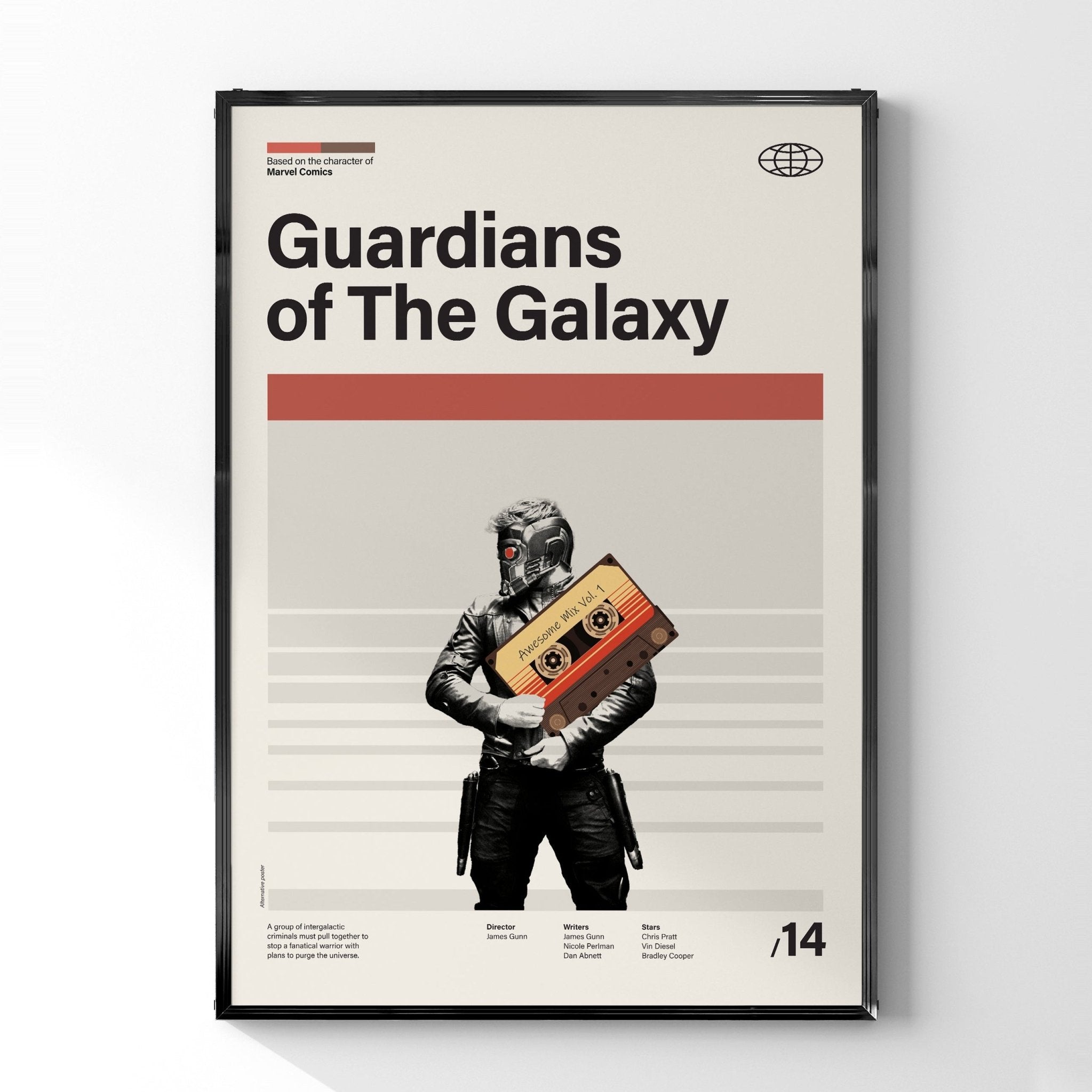 ガーディアンズ・オブ・ギャラクシー」ミニマリストアートポスター