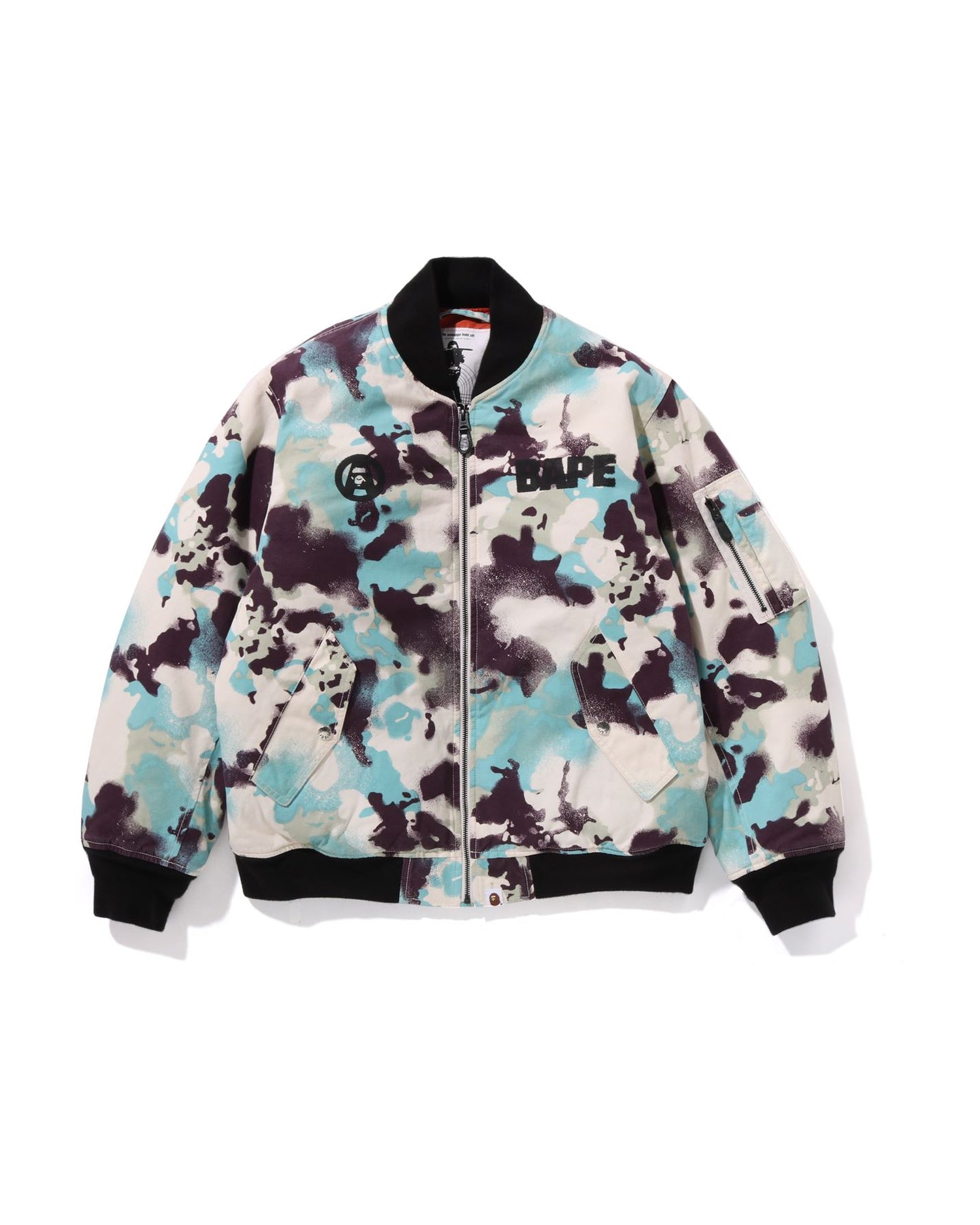 A BATHING APE® Map Camo Bomber Jacket | Bape official website