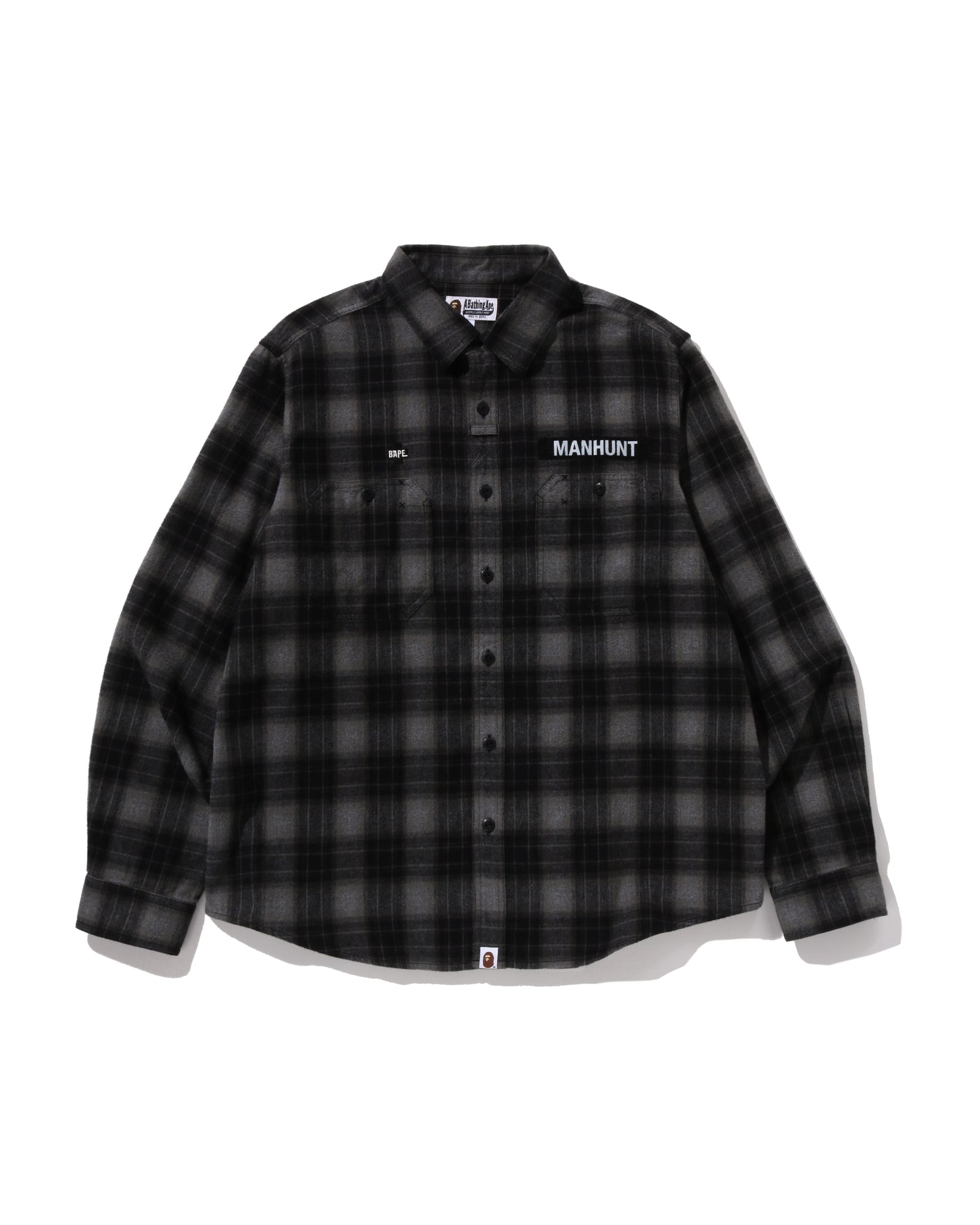 A BATHING APE® Flannel Check Tactical Shirt | Bape official