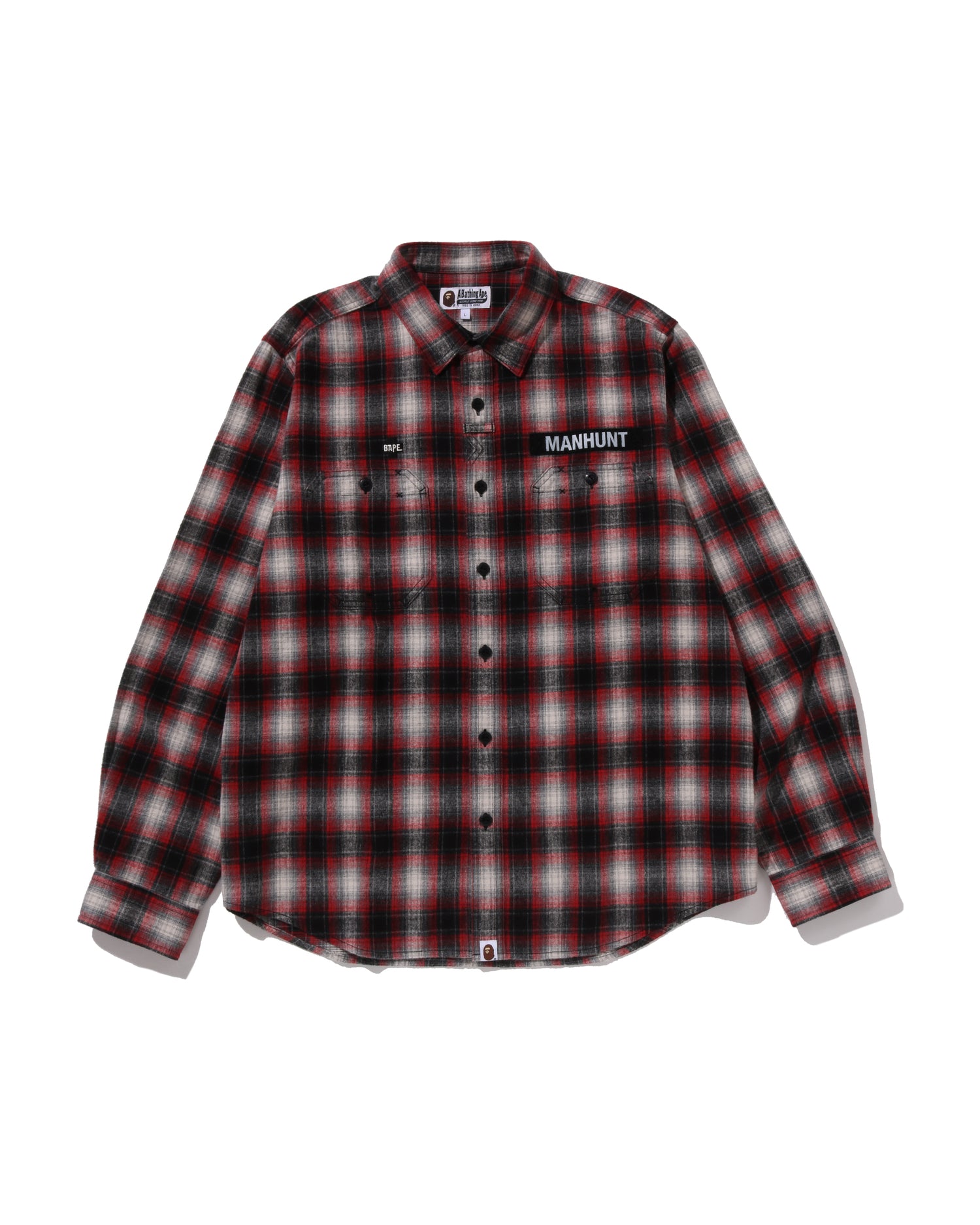 A BATHING APE® Flannel Check Tactical Shirt | Bape official