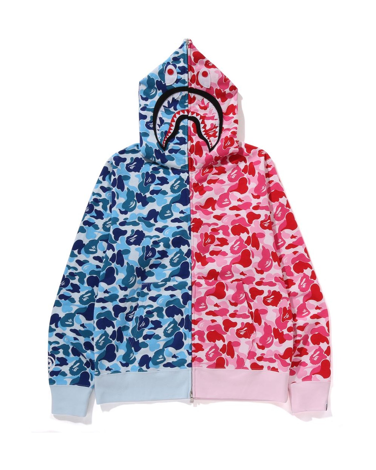A BATHING APE® Abc Camo Separate Shark Full Zip Hoodie | Bape