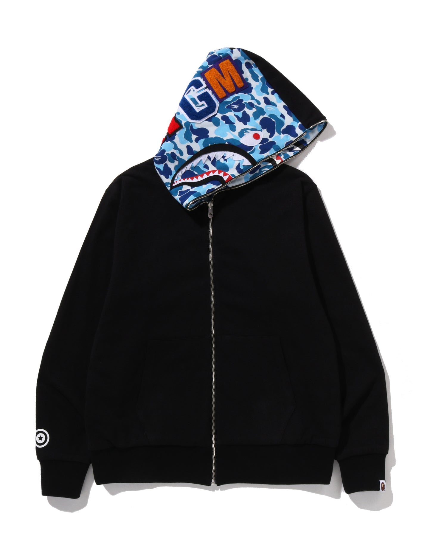A BATHING APE® Abc Camo Reversible Shark Full Zip Hoodie | Bape