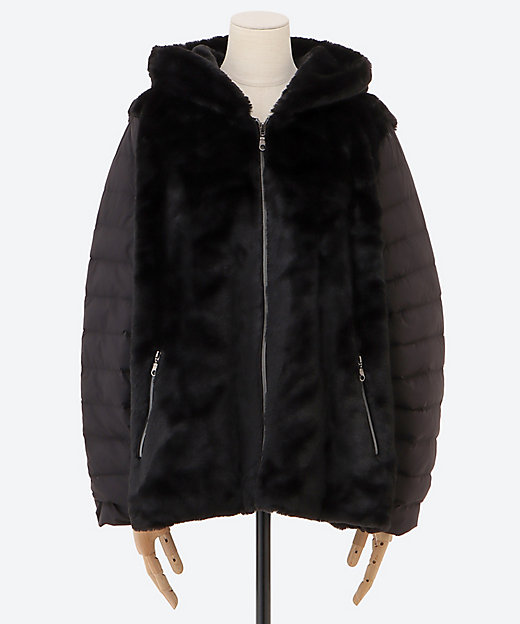 ☆エコファー×ダウンジャケット（クローバー） | noa-ge(Women/大きい