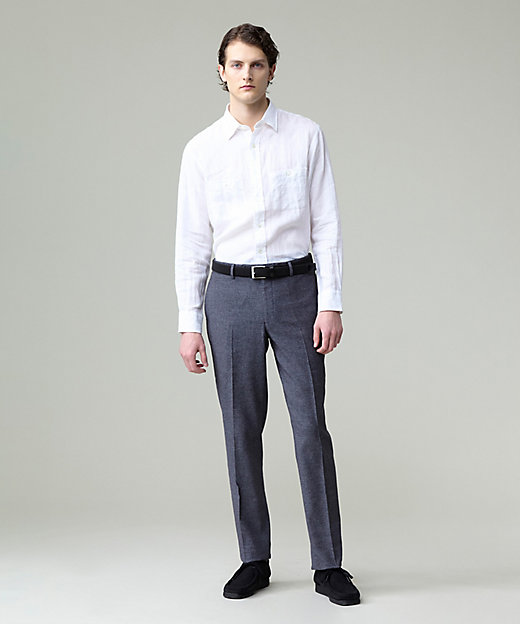 洗える】リネントロピカル シャツ ／ レギュラー