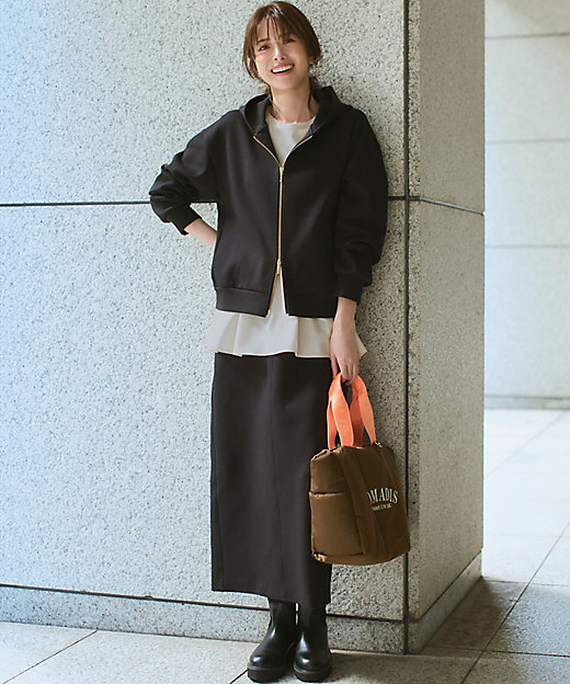 洗える】コットンエアーダンボール コクーン フーディー