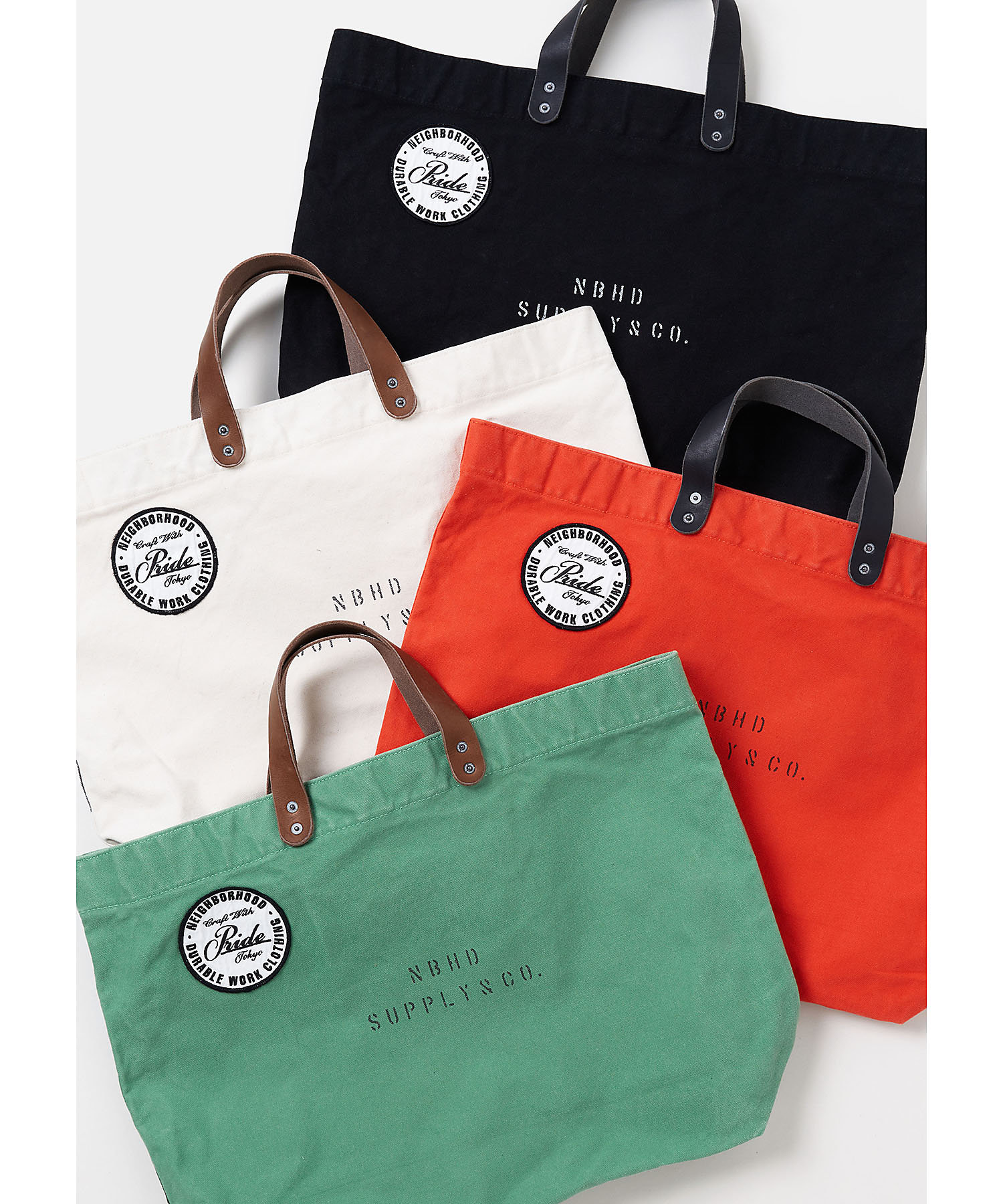 トートバッグ WASHED CANVAS TOTE BAG