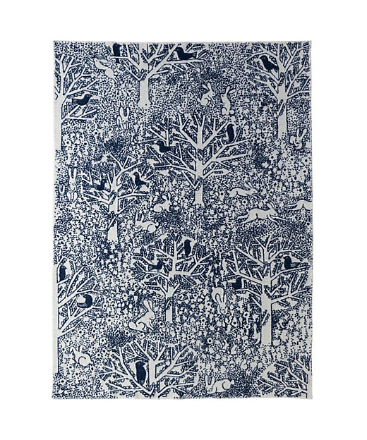 ウールシングルブランケット rabbits play，birds