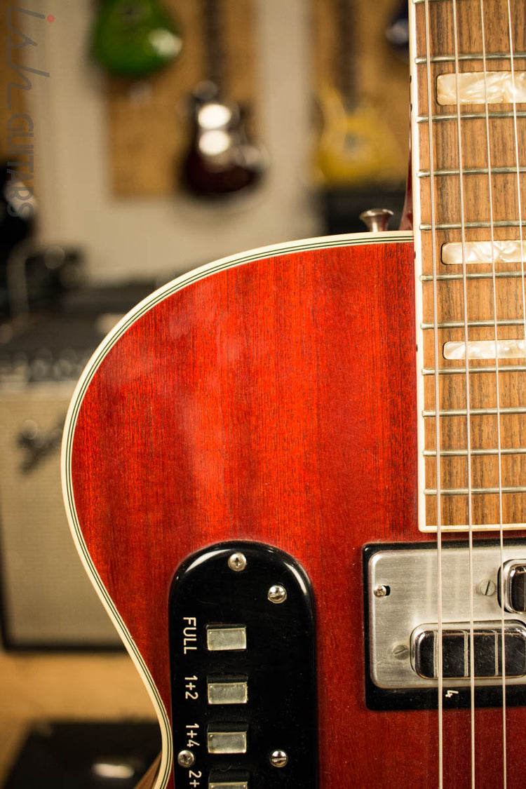 1963 Goya Rangemaster Semi Hollow Electric Guitar Cherry Finish