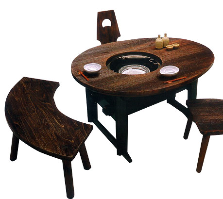 囲炉裏テーブル（桐里工房）