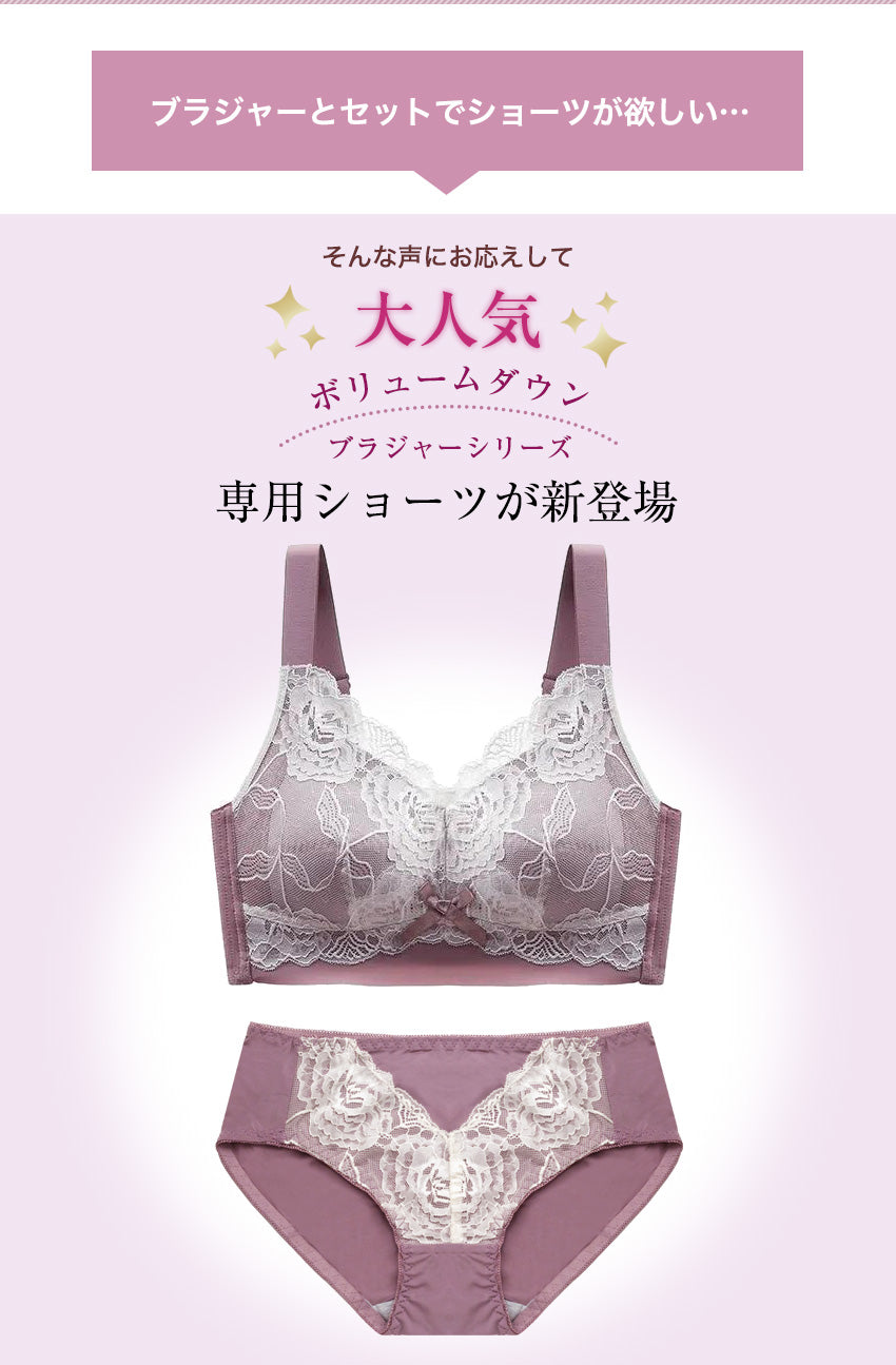 胸を小さく見せるブラ専用 フロントレースショーツ – Iris Candy