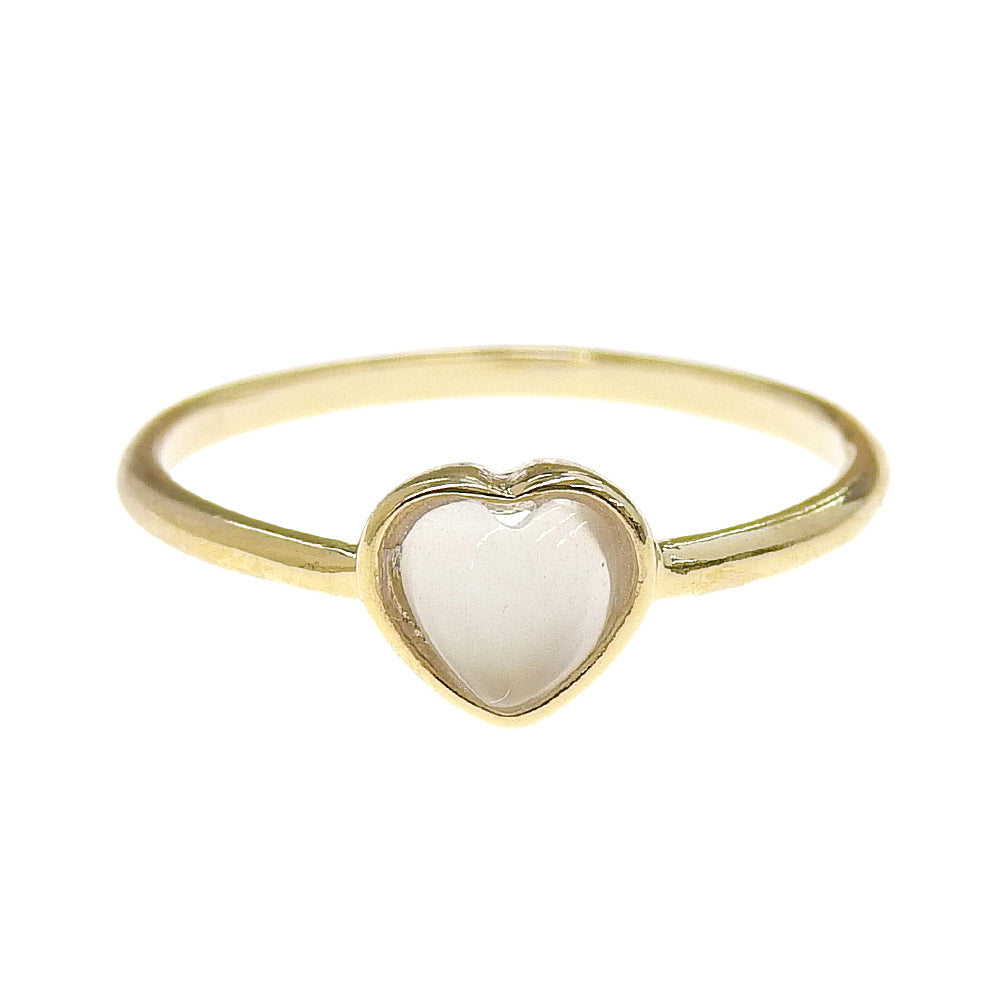 Natural stone ハート ブラスリング 天然石