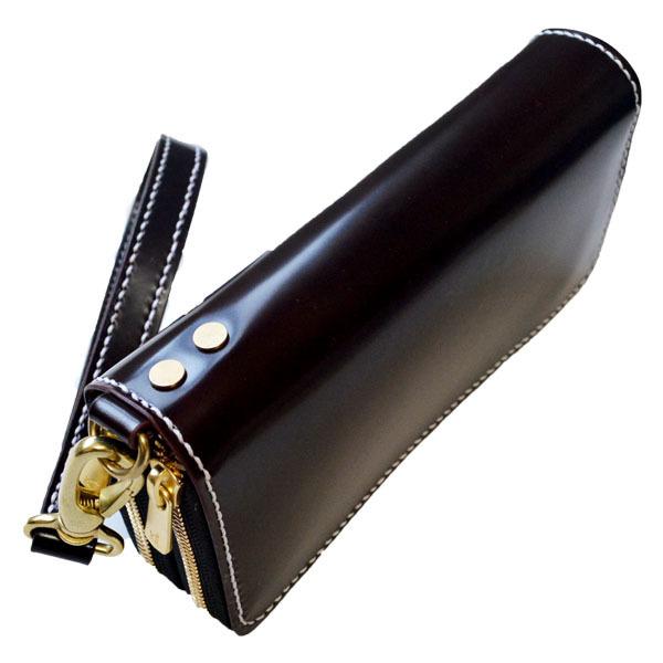 コードバン ダブルファスナー 長財布/ホーイン社シェルコードバン