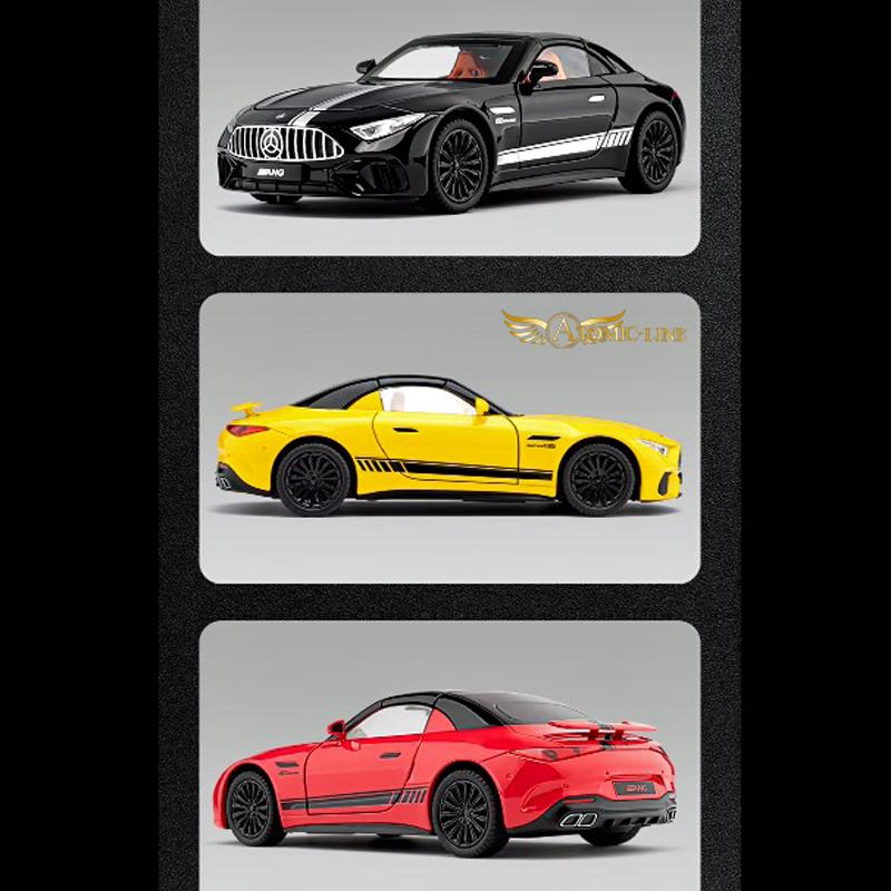 メルセデス ベンツ SL63 1/32 ミニカー 全3色 ライト点灯 エンジン