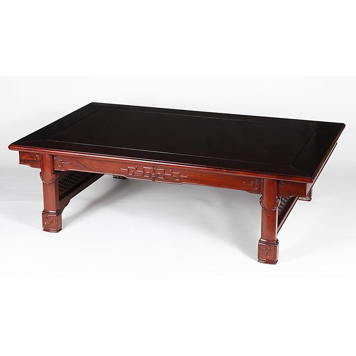 盆栽飾り卓 盆栽飾り台 「花梨幕付机卓」 盆栽卓 盆栽台 長方卓 天然木