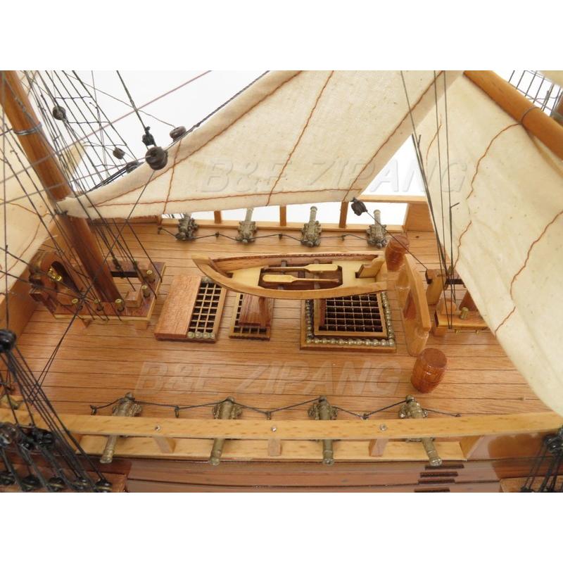 帆船模型 完成品 木製 HMSビーグル号 Beagle モデルシップ 全長86cm