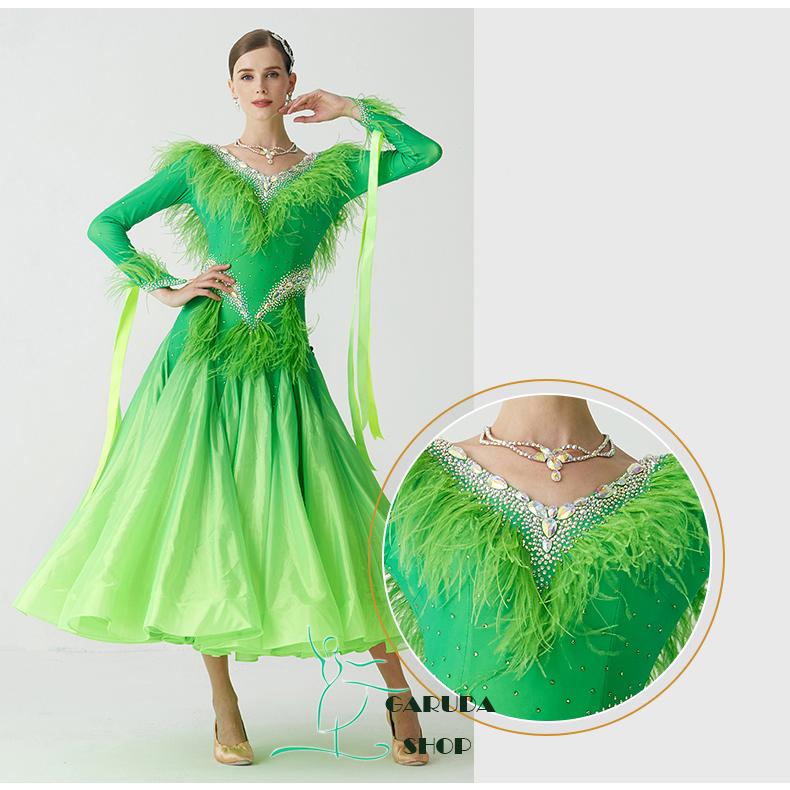 Garuda SHOP レディース社交ダンスドレス モダン競技ドレス ワルツ