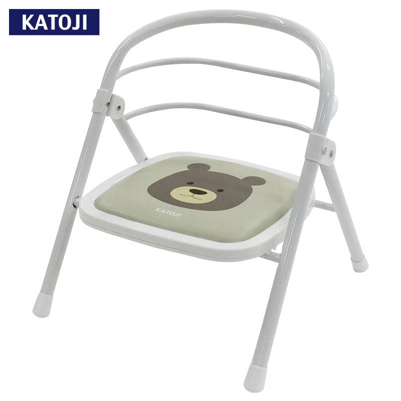カトージ（KATOJI） ベビーチェア 折りたたみ パイプイス くまの