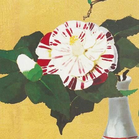 小倉遊亀 絵画 瓶花 【複製】【美術印刷】【巨匠】【変型特寸