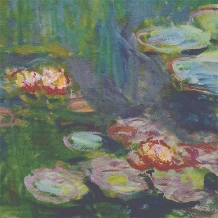 モネ 睡蓮(1908) 複製ポスター 額付 メディウム加工