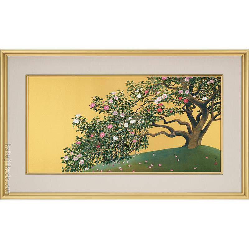 速水御舟 絵画 名樹散椿 【複製】【美術印刷】【巨匠】【変型特寸