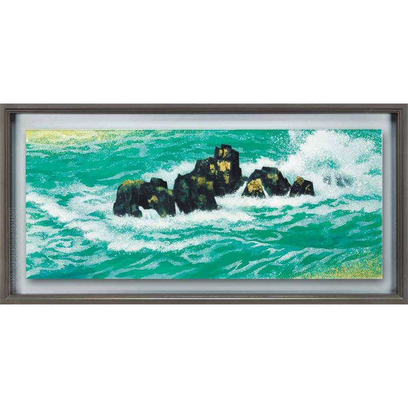 東山魁夷 絵画 満ち来る潮(みちくるうしお) 【複製】【美術印刷