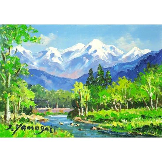 絵画（油絵） 八ヶ岳 （山口新平） 【海・山】【肉筆】【油絵】【日本