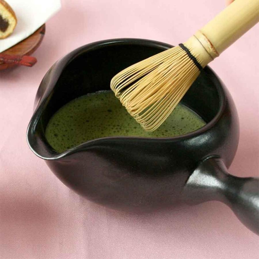 抹茶碗 常滑焼 手付き抹茶碗 茶道具 日本製 ブラック ホワイト グレー