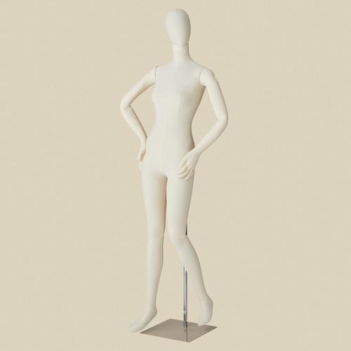 婦人フレキシブルトールマネキン アイボリー (1台) / kp38-759-74-1