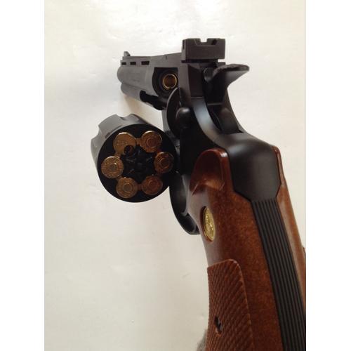 タナカワークス コルトパイソン R-model HW ブラック 6インチ ガスガン