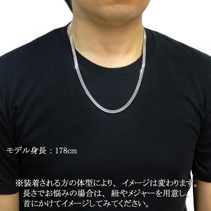 喜平ネックレス シルバー 喜平チェーン シルバー925 6面ダブル 40g