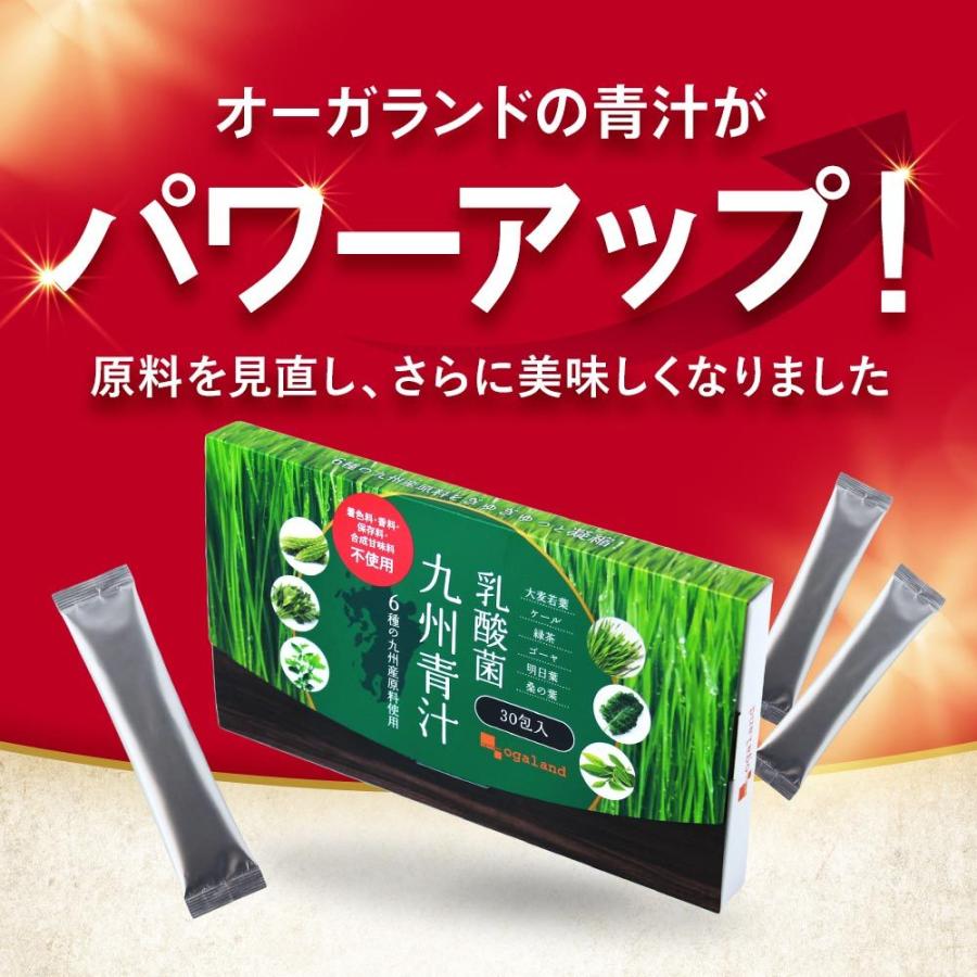 ogaland（オーガランド） 乳酸菌九州青汁（30包） 青汁 乳酸菌 国産 個