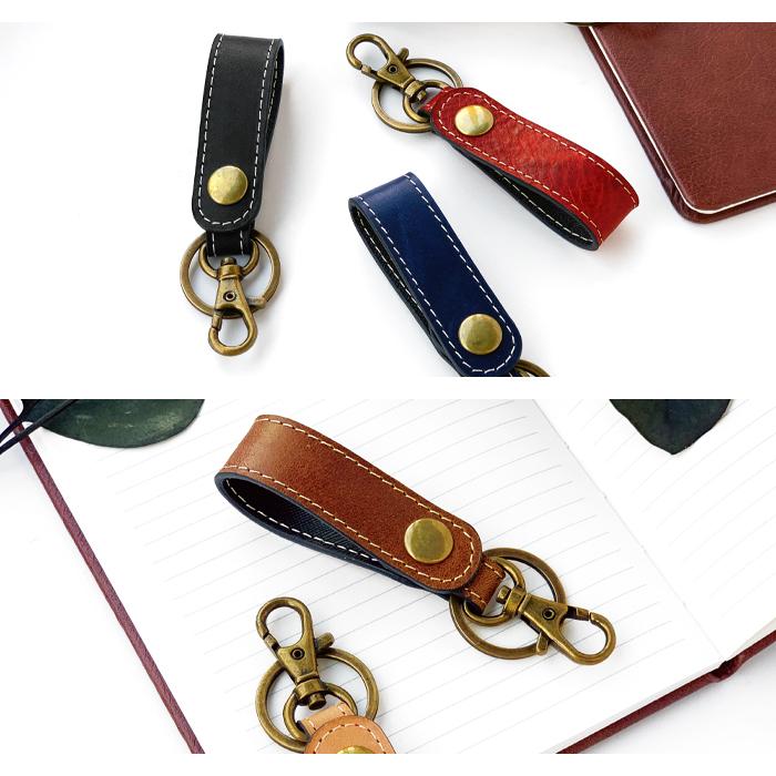 革小物 キーリング キーホルダー 革 レザー キー リング ナスカン 本革