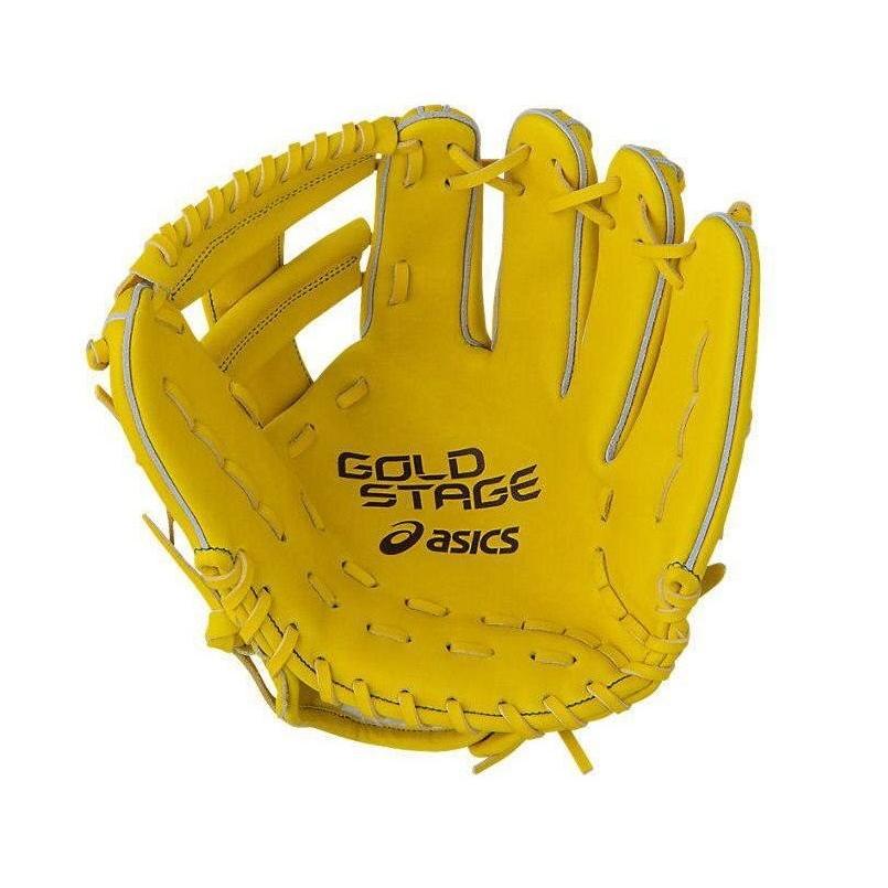 ASICS（アシックス） 野球 軟式グラブ グローブ 内野手用 ゴールド