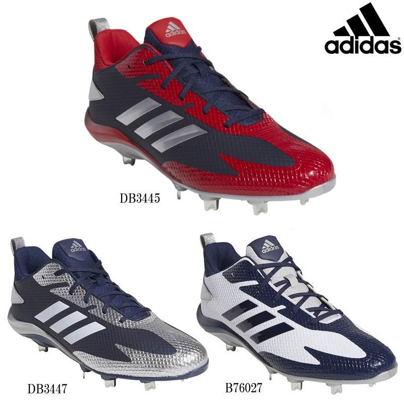 adidas（アディダス） 26cmのみ ネイビー×レッド 野球 埋込金具