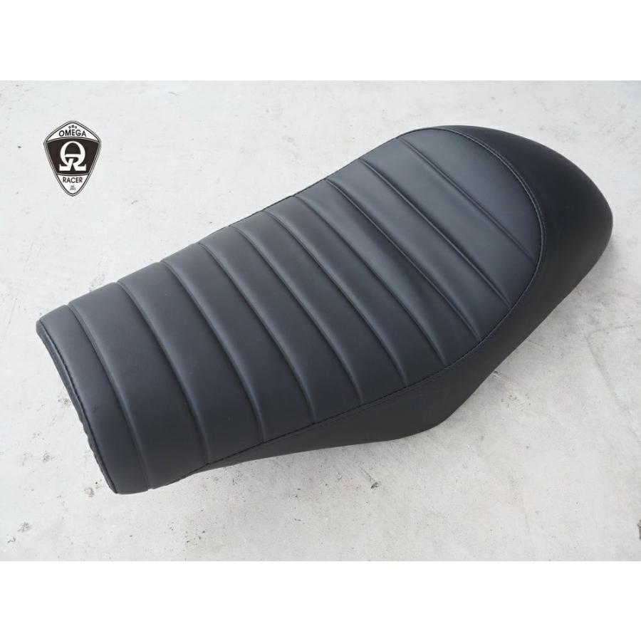 W400, W650, W800 カフェ シート オールブラック オメガレーサー