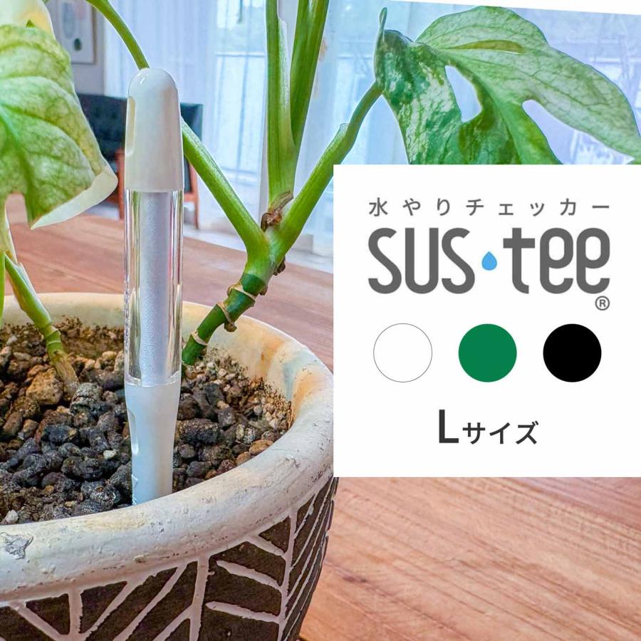 サスティー Lサイズ ホワイト/グリーン/ブラック 水やりチェッカー
