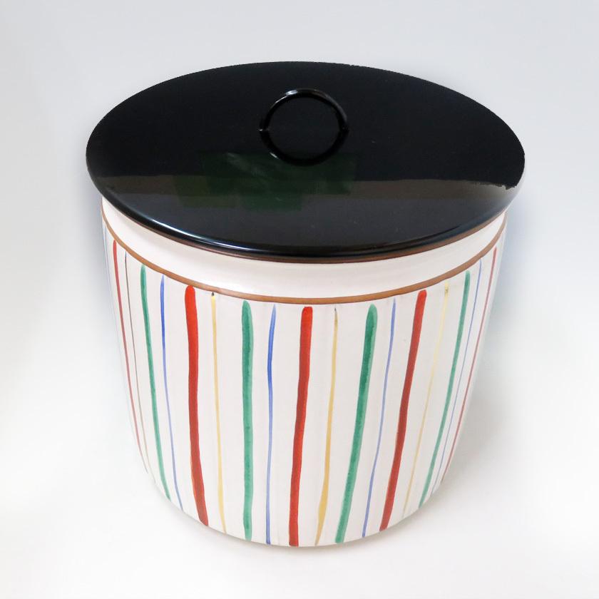 茶道具 茶道 抹茶 送料無料 水指（水差・みずさし） 色絵 一重口水指