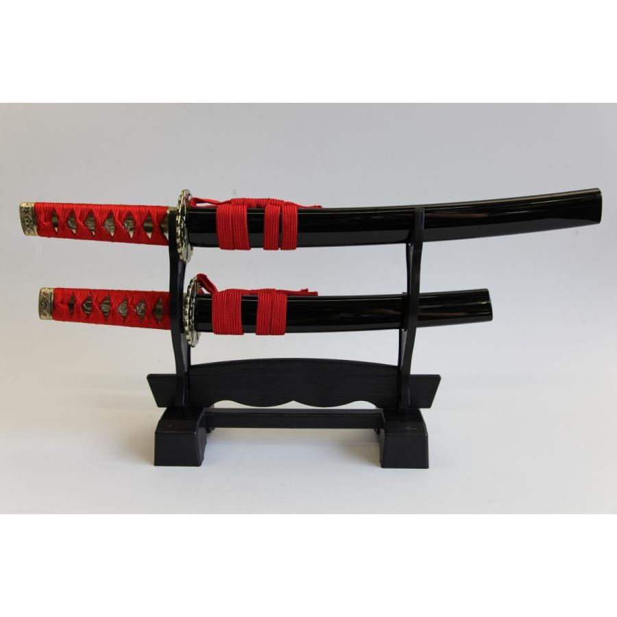 模造刀 ミニミニ竜 刀剣セット 赤 : 岐阜関刃物工房V.ROAD Yahoo店