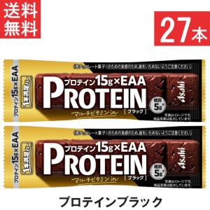 アサヒグループ食品 送料無料 1本満足バー プロテインブラック 36本
