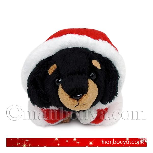 クリスマス ぬいぐるみ 犬 ダックスフンド サンタフードマント Little