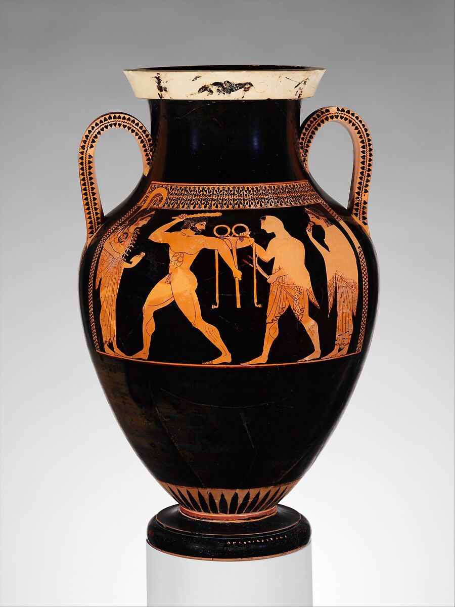 テラコッタのアンフォラ壺 Terracotta amphora (jar)】古代ギリシャ
